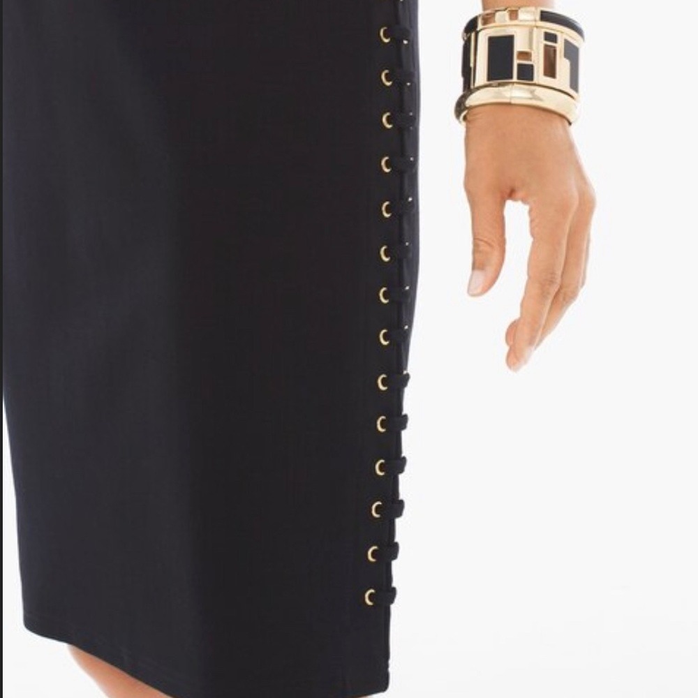 Chico's Size 0.5 Side Grommet Dress Standard Size 6 - Picture 7 of 7